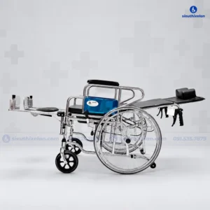 Xe Lăn Lucass X7A – Xe Lăn Bô Vệ Sinh, Ngả Lưng, Nâng Chân