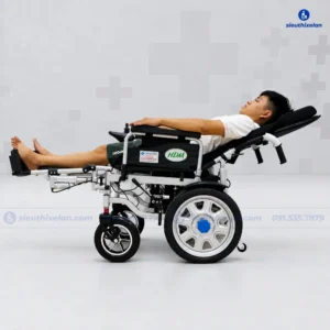 Xe Lăn Điện HDM HT-03, Xe Lăn Điện Ngả Lưng, Nâng Chân Bằng Điện
