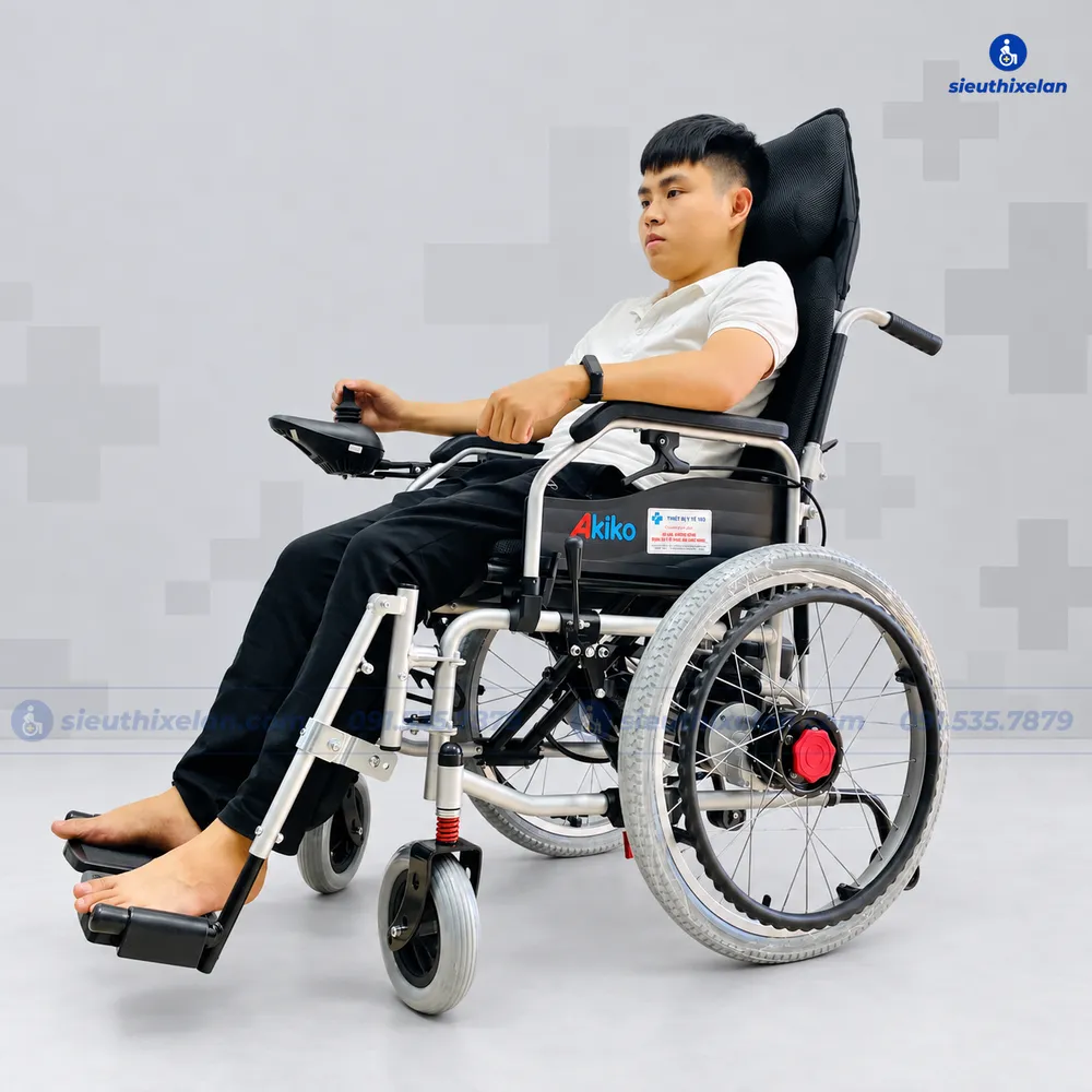 Xe Lăn Điện Akiko A99 – Xe Lăn Điện Ngả Lưng Bằng Cơ