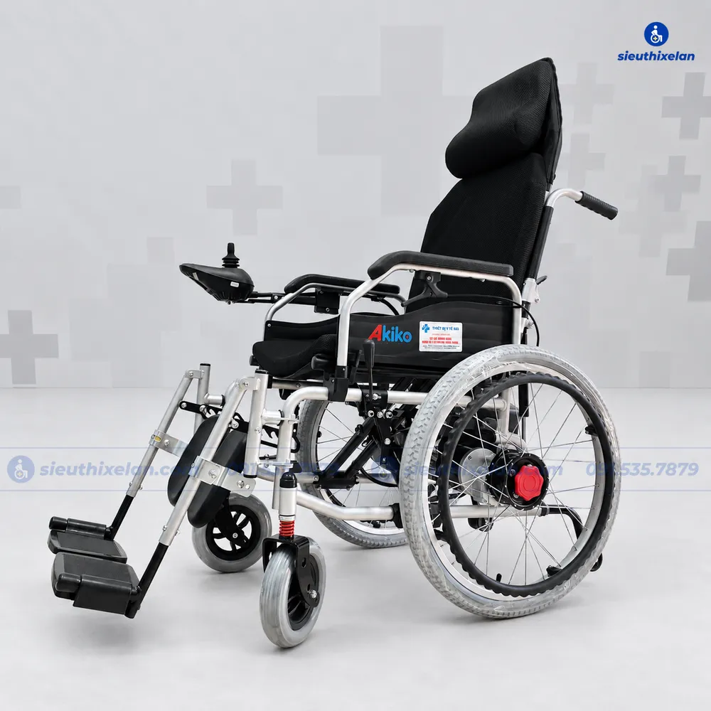 Xe Lăn Điện Akiko A99 – Xe Lăn Điện Ngả Lưng Bằng Cơ