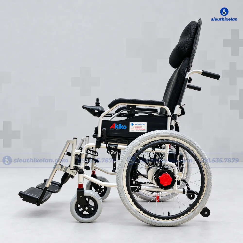 Xe Lăn Điện Akiko A99 – Xe Lăn Điện Ngả Lưng Bằng Cơ