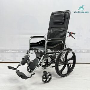 Xe Lăn Lucass X7C (X67) – Xe Lăn Bô Vệ Sinh, Ngả Lưng, Nâng Chân