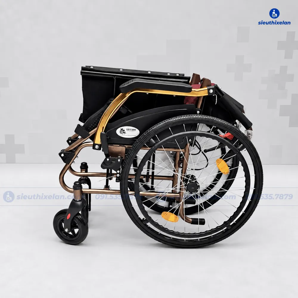 Xe Lăn Lucass X65 – Khung Hợp Kim Nhôm Gấp Gọn