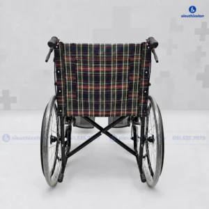 Xe Lăn Oromi X1 Caro – Xe Lăn Tiêu Chuẩn Có Phanh Tay Cho Người Đẩy
