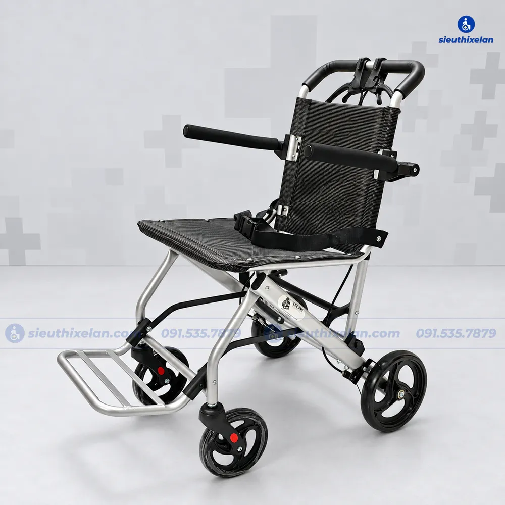 Xe Lăn Lucass X93 – Xe Lăn Du Lịch Gấp Gọn, Xách 1 Tay