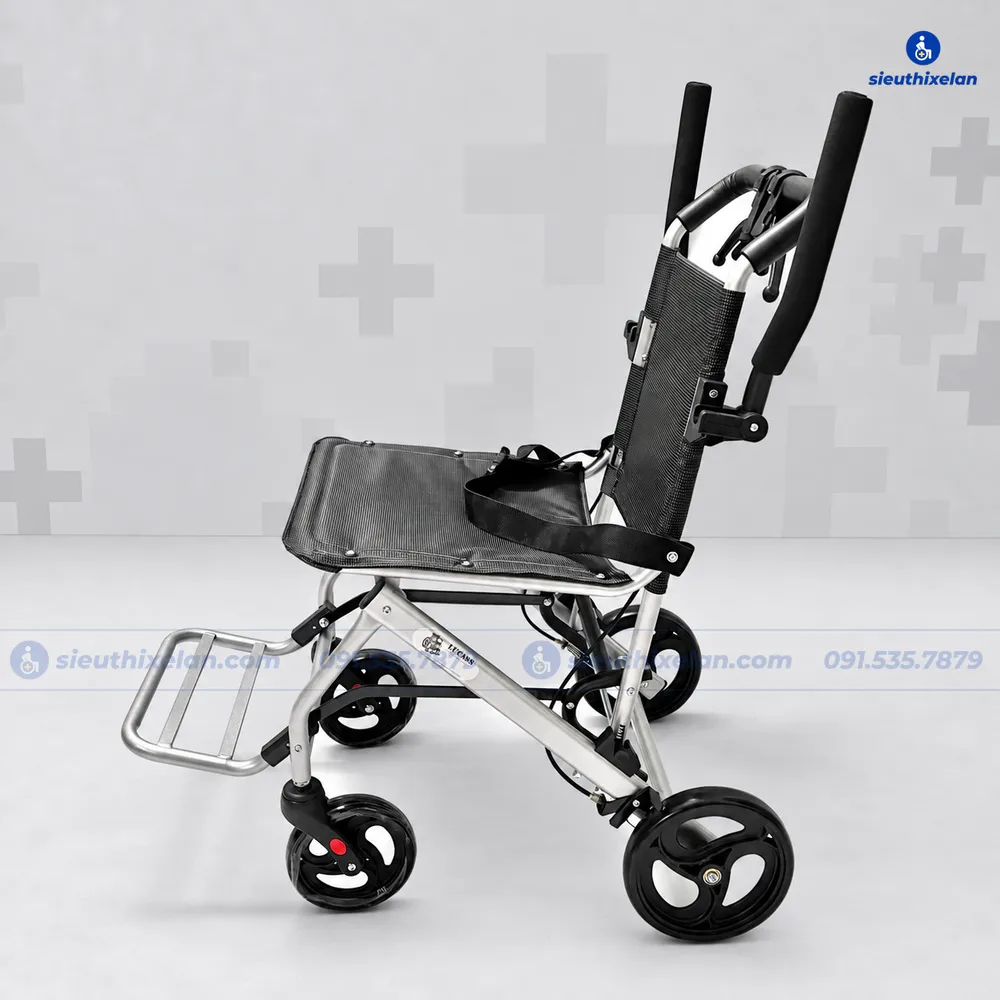Xe Lăn Lucass X93 – Xe Lăn Du Lịch Gấp Gọn, Xách 1 Tay