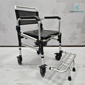 Ghế Bô Vệ Sinh Lucass GX626L | Xe Tắm Khung Hợp Kim Nhôm