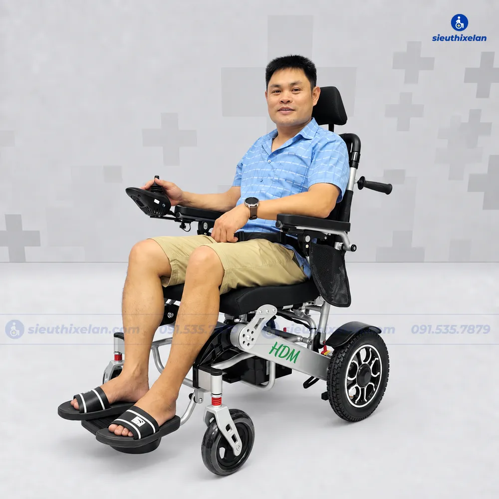 Xe Lăn Điện Cao Cấp Ngả Lưng HDM – HT08