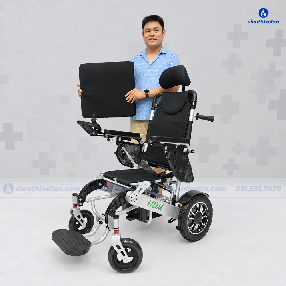 Xe Lăn Điện Cao Cấp Ngả Lưng HDM – HT08